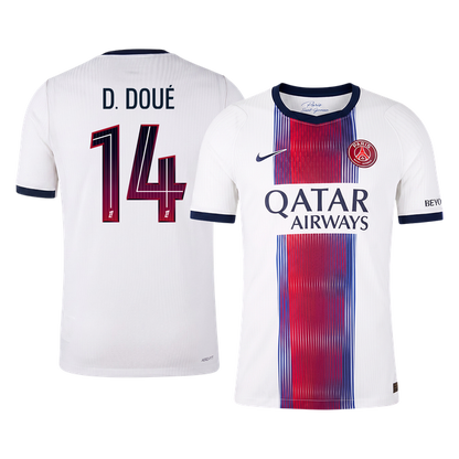 D. DOUÉ #14 PSG Játékos Verzió Idegenbeli Mez 2026/27 Fehér