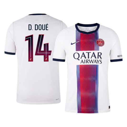 D. DOUÉ #14 PSG Játékos Verzió Idegenbeli Mez 2026/27 Fehér