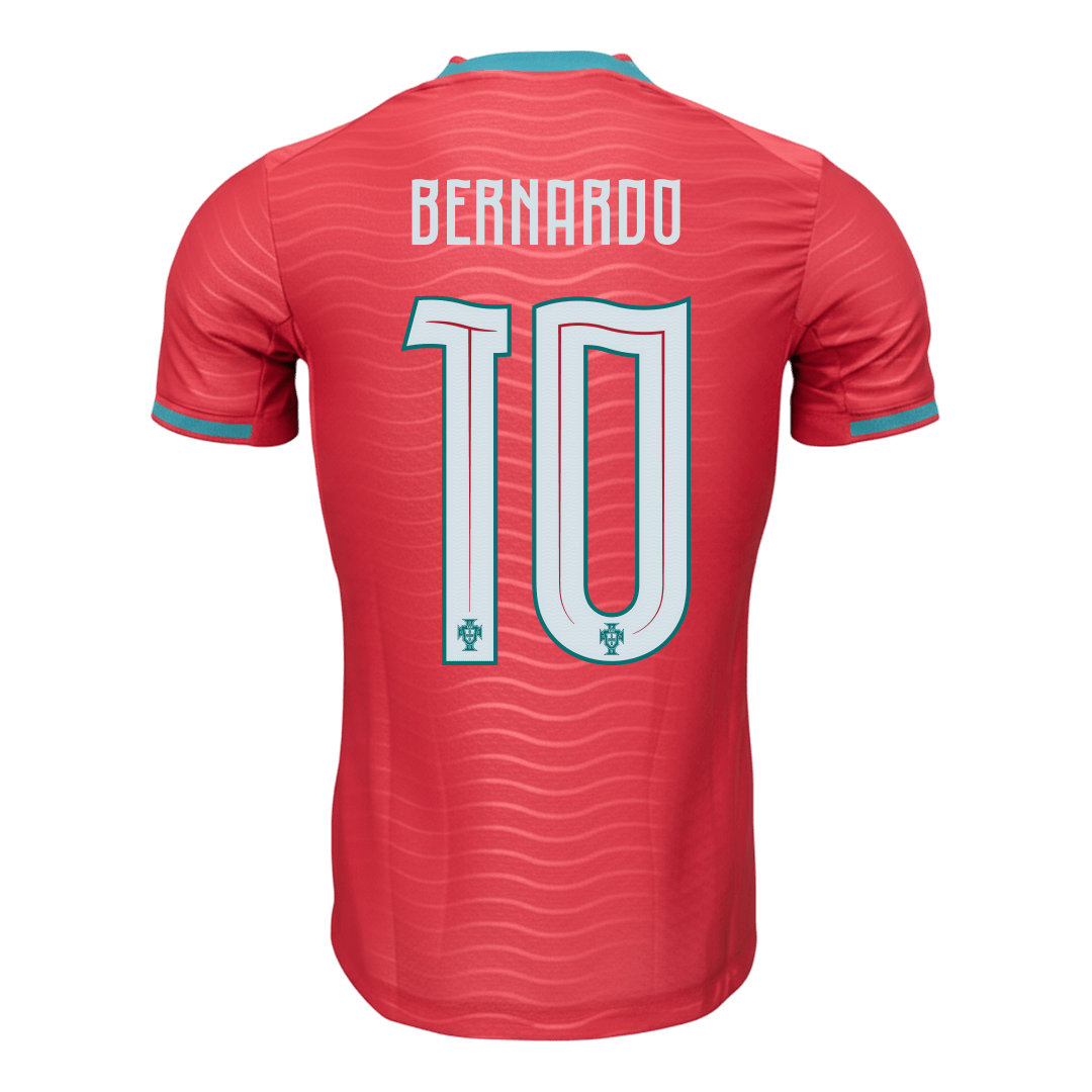 BERNARDO #10 Portugália Játékos Verzió Hazai Világbajnoki Mez 2026 Piros