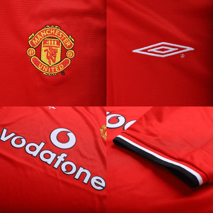 Manchester United Hazai Retro Futball Mez 2000/02 Piros