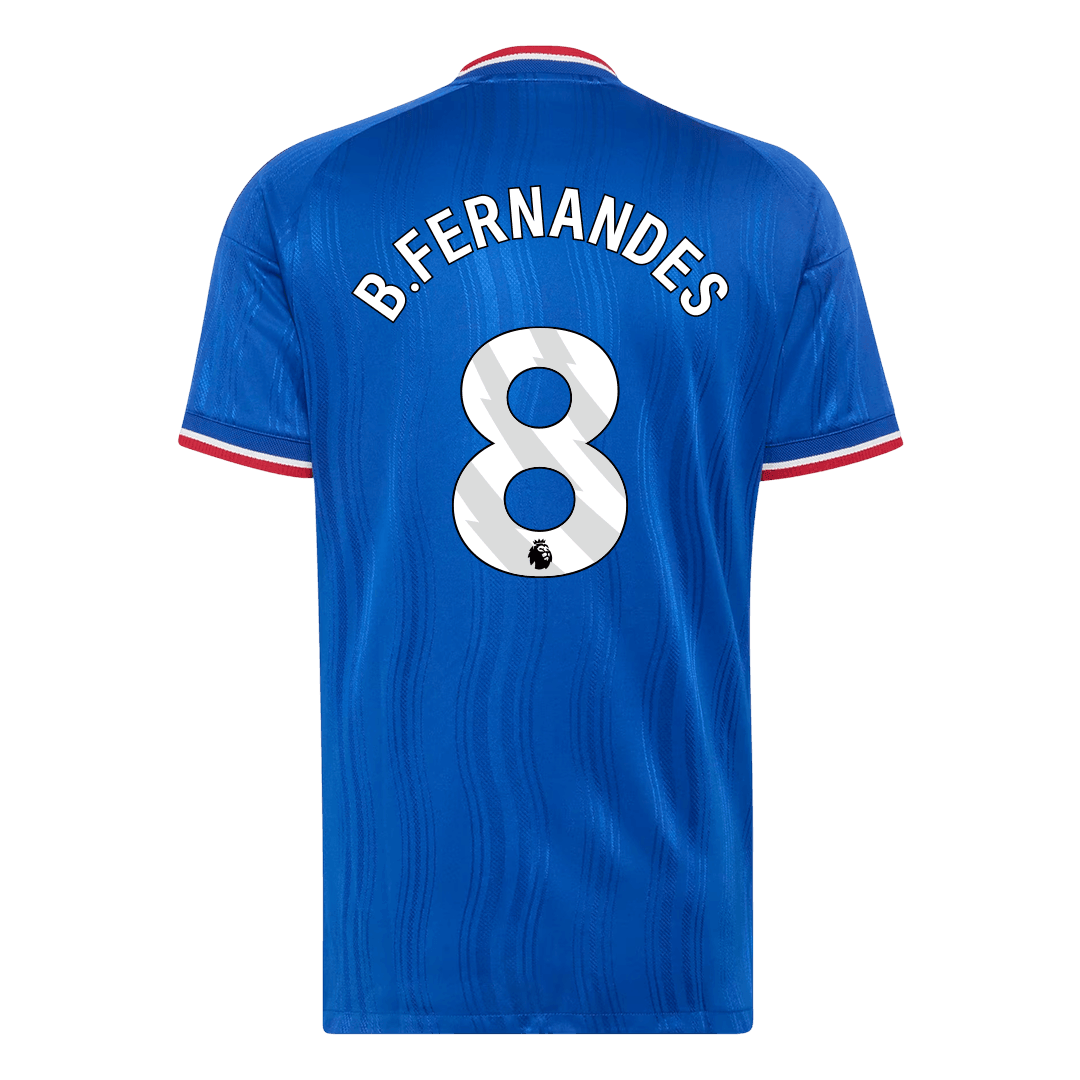 B. FERNANDES #8 Manchester United Játékos Verzió Idegenbeli Mez 2026/27 Kék