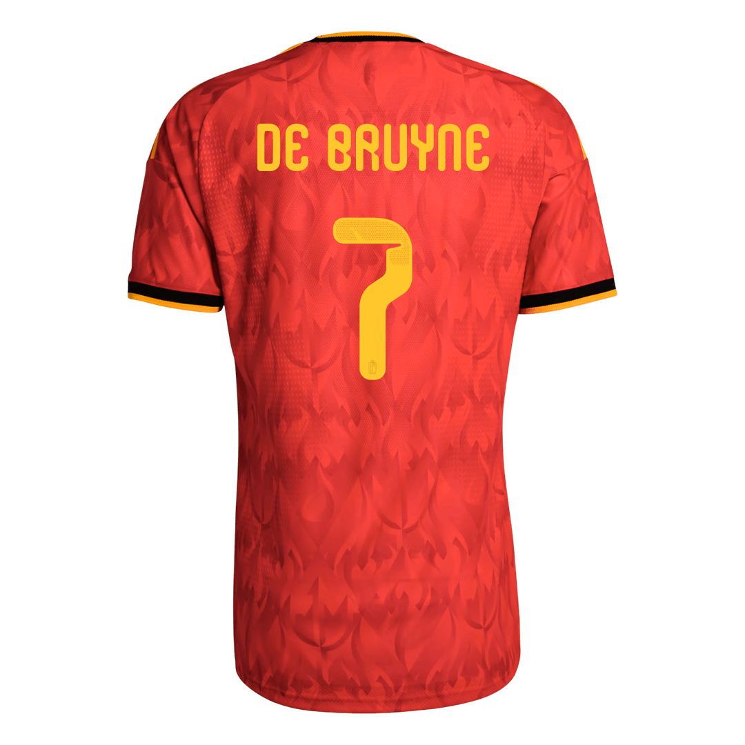 DE BRUYNE #7 Belgium Hazai Világbajnoki Mez 2026 Piros