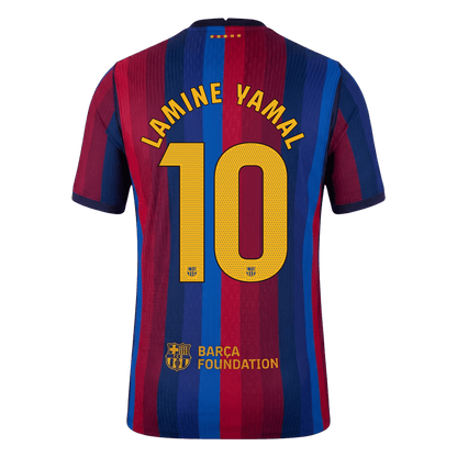 LAMINE YAMAL #10 Barcelona Játékos Verzió Hazai Mez 2026/27 Piros & Kék