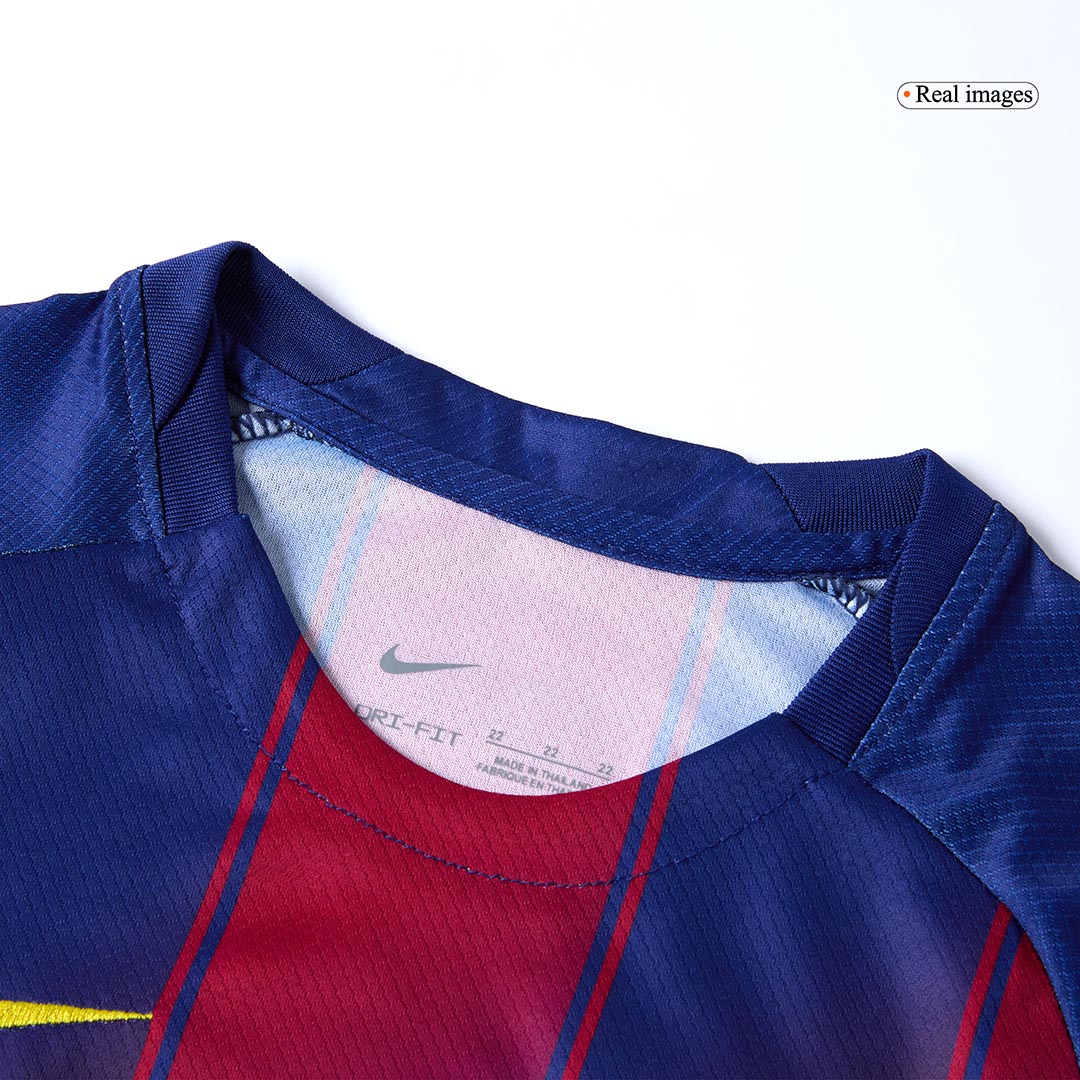 Kid's Barcelona Hazai Soccer Mez Készlet(Mez+Rövidnadrág) 2025/26 Piros&Kék