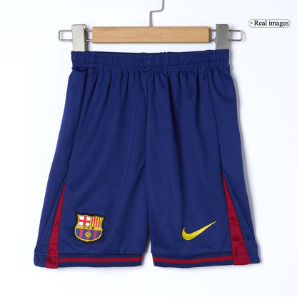 Kid's Barcelona Hazai Soccer Mez Készlet(Mez+Rövidnadrág) 2025/26 Piros&Kék