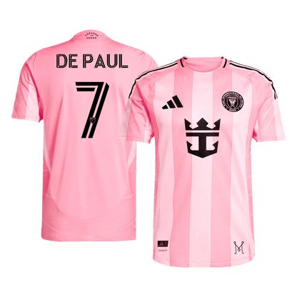 DE PAUL #7 Játékos Inter Miami CF Otthoni Soccer Mez 2025 Rózsaszín