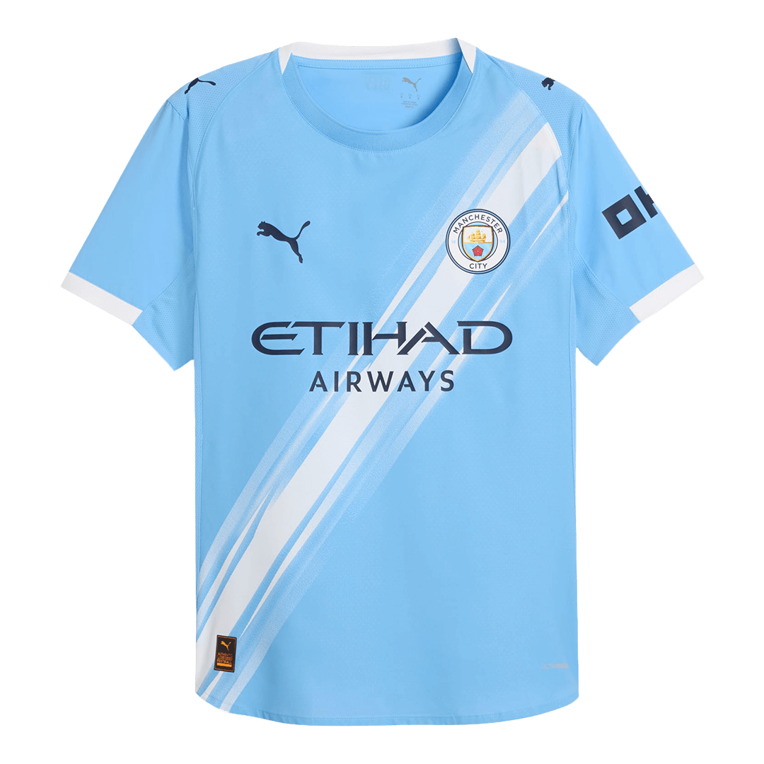 RODRIGO #16 Manchester City Játékos Otthon Mez 2025/26 Kék