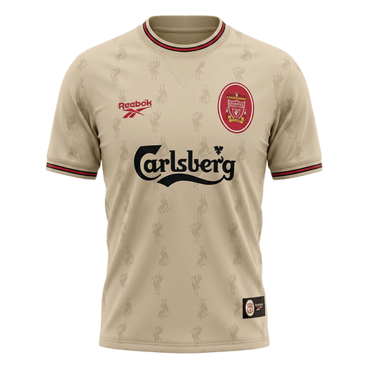 Liverpool Idegenbeli Retro Futball Mez 1996/97 Sárga 2025/26