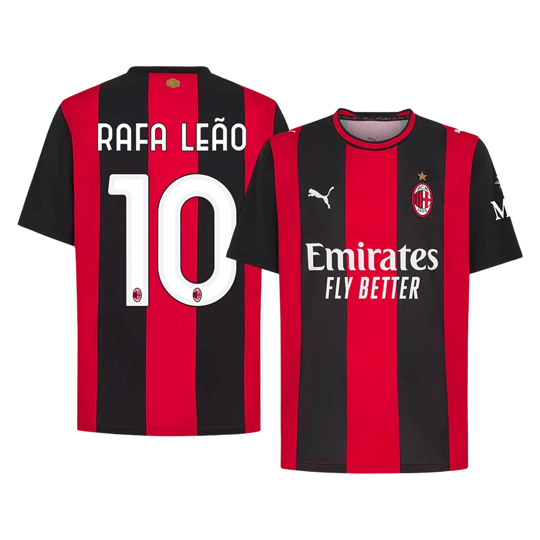 RAFA LEÃO #10 AC Milan Hazai Mez 2026/27 Piros&Fekete