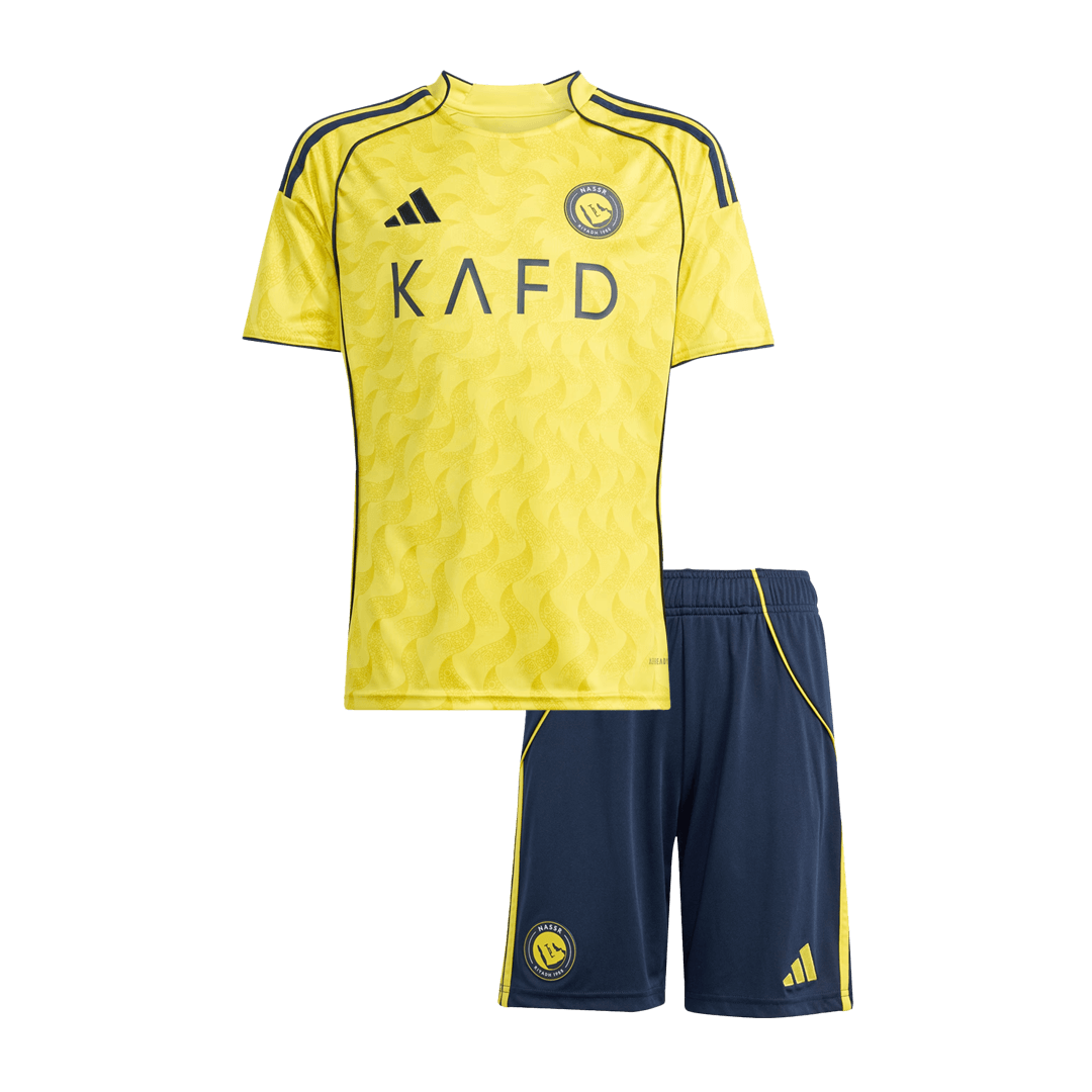 Gyerek Al Nassr Hazai Futballmez Készlet 25/26 Sárga 2025/26