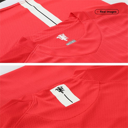 Manchester United Otthon Retro Futball Mez 2007/08 Piros