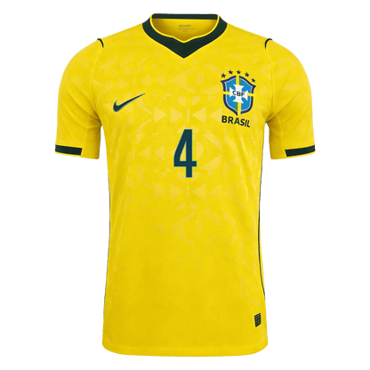 MARQUINHOS #4 Brazília Játékos Verzió Hazai Mez Világbajnoki 2026 Sárga