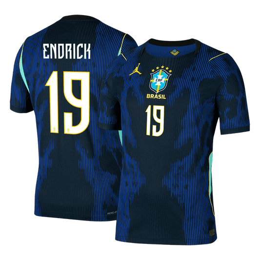 ENDRICK #19 Brazília Játékos Verzió Idegenbeli Mez Világbajnoki 2026