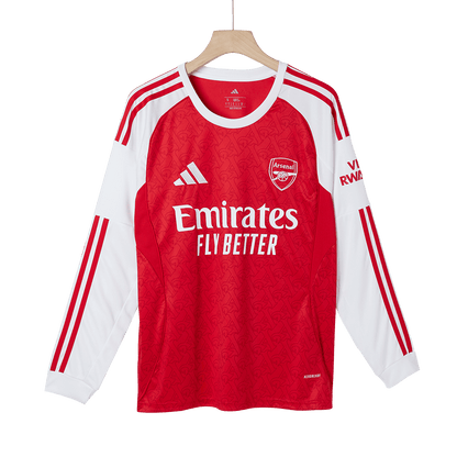 Arsenal Otthoni Hosszú Ujjú Soccer Mez 2025/26 Piros