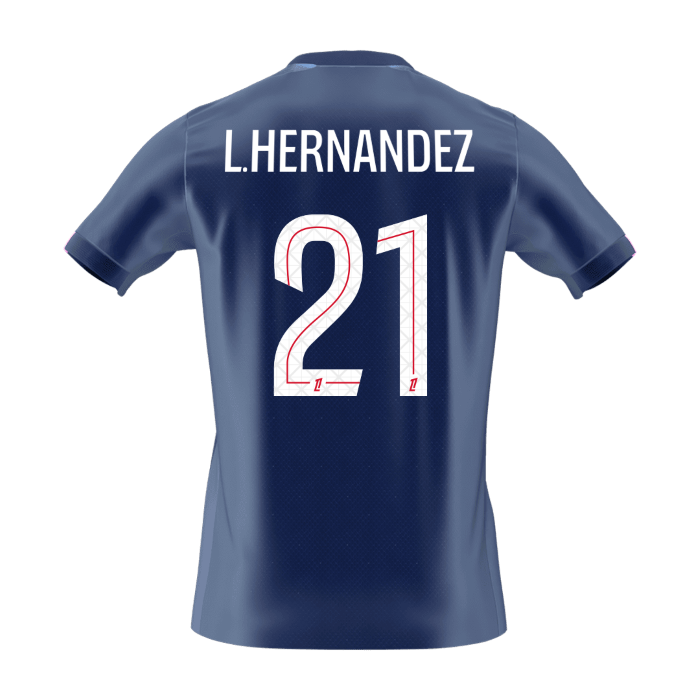 L.HERNANDEZ #21 PSG Hazai Futball Mez 2025/26 Sötétkék