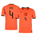 VIRGIL #4 Hollandia Játékos Verzió Hazai Mez Világbajnoki 2026 Narancs