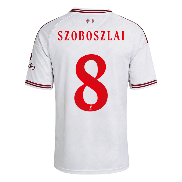 SZOBOSZLAI #8 Liverpool Idegenbeli Mez 2026/27 Fehér