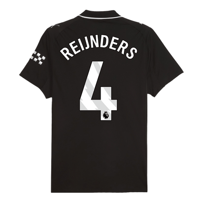 REIJNDERS #4 Manchester City Játékos Idegenbeli Mez 2025/26 Fekete