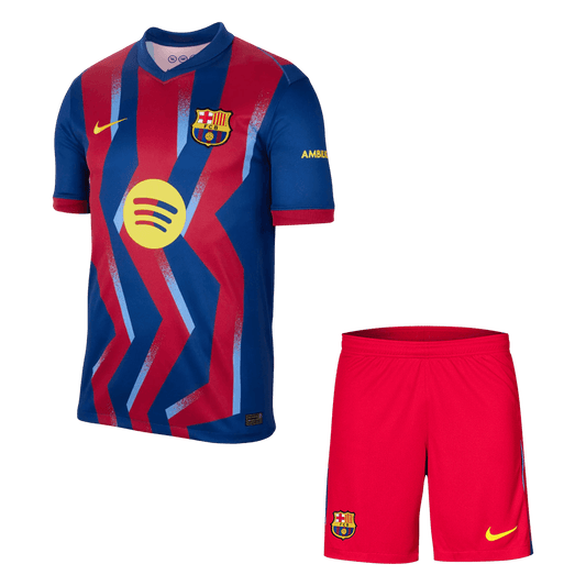 Barcelona Negyedik Mez Szett (Mez+Nadrág) 2025/26 Piros&Kék