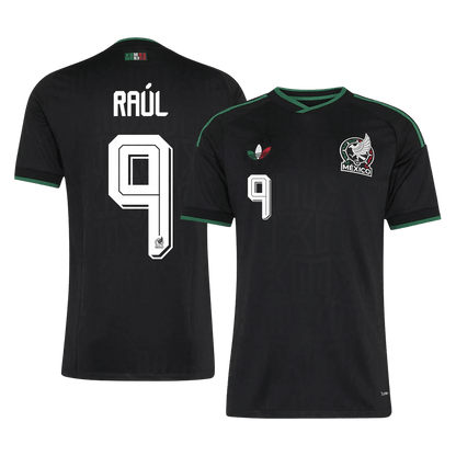 RAÚL #9 Mexikó Játékos Verzió Harmadik Mez Világbajnoki 2026 Fekete