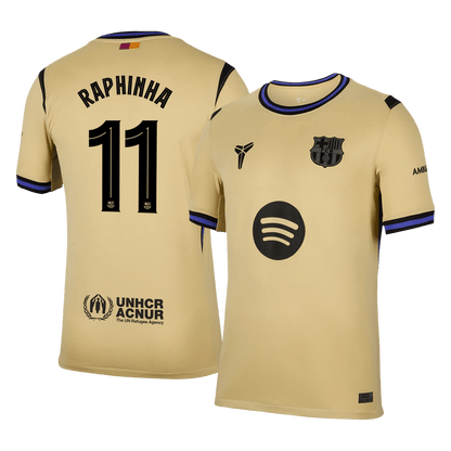 RAPHINHA #11 Barcelona 
 Idegen 
 Futball Mez 
2025/26 
 Sárga 
 
 
- UCL