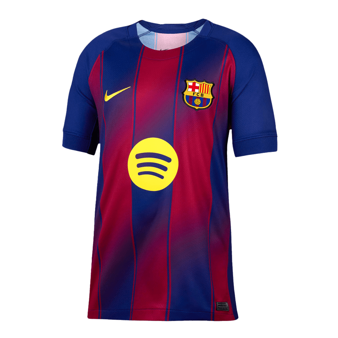 LAMINE YAMAL #10 Barcelona Otthon Soccer Mez 2025/26 Piros&Kék