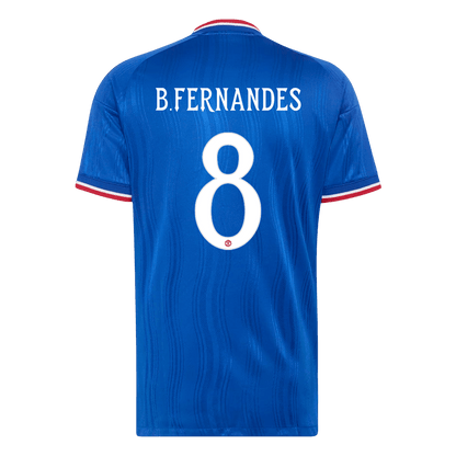 B. FERNANDES #8 Manchester United Játékos Verzió Idegenbeli Mez 2026/27 Kék - UCL