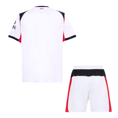 AC Milan Idegenbeli Soccer Mez Készlet(Mez+Rövidnadrág) 2025/26 Fehér