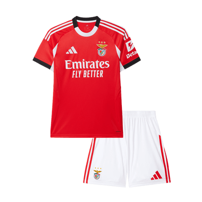Gyerek Benfica Hazai Futballmez Készlet 25/26 Piros 2025/26