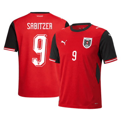 SABITZER #9 Ausztria Hazai Mez Világbajnoki 2026 Piros
