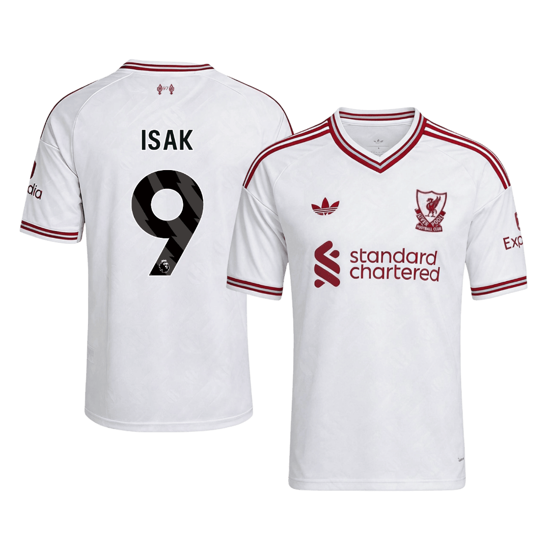 ISAK #9 Liverpool Idegenbeli Mez 2026/27 Fehér