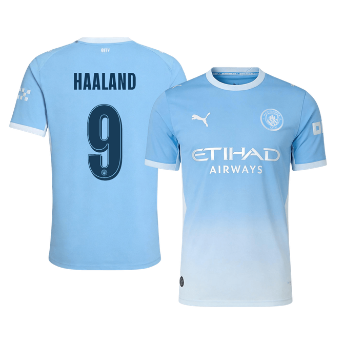 HAALAND #9 Manchester City Játékos Verzió Hazai Mez 2026/27 Kék - UCL