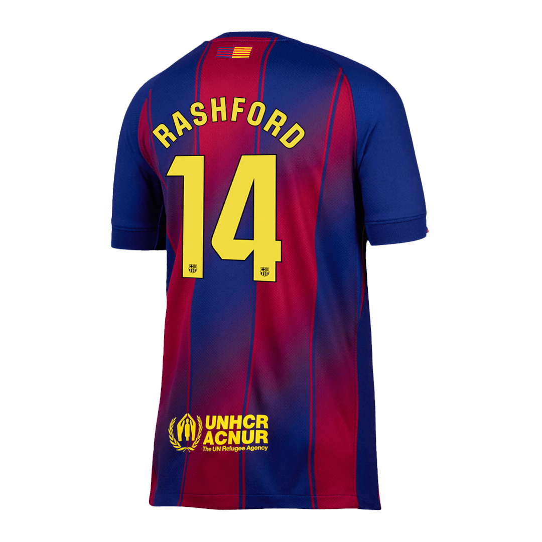 RASHFORD #14 Barcelona Otthon Soccer Mez 2025/26 Piros&Kék