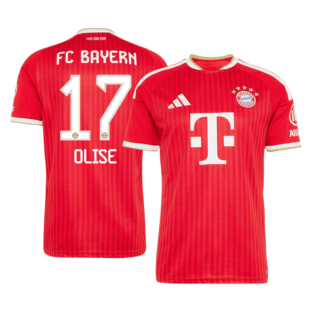 OLISE #17 Bayern Munich Hazai Mez 2026/27 Piros