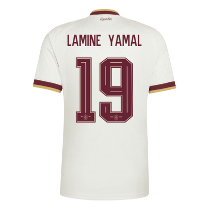 LAMINE YAMAL #19 Spanyolország Idegenbeli Mez 2026 Fehér
