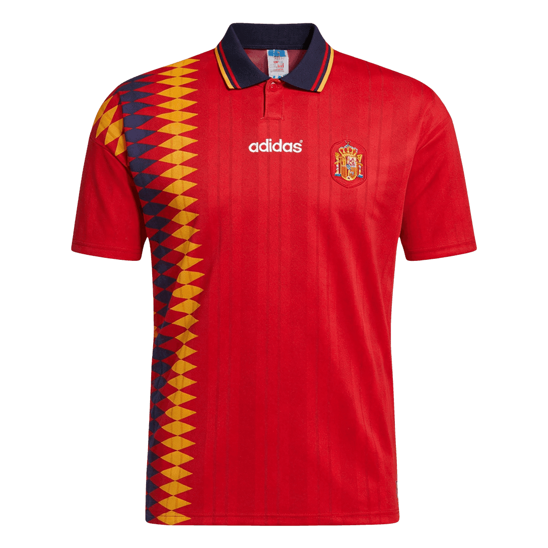 Spanyolország Hazai Retro Futball Mez 1994 Piros
