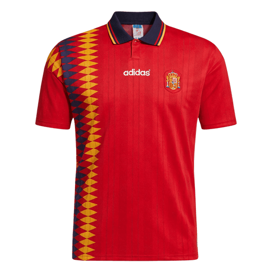 Spanyolország Hazai Retro Futball Mez 1994 Piros