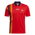 Spanyolország Hazai Retro Futball Mez 1994 Piros