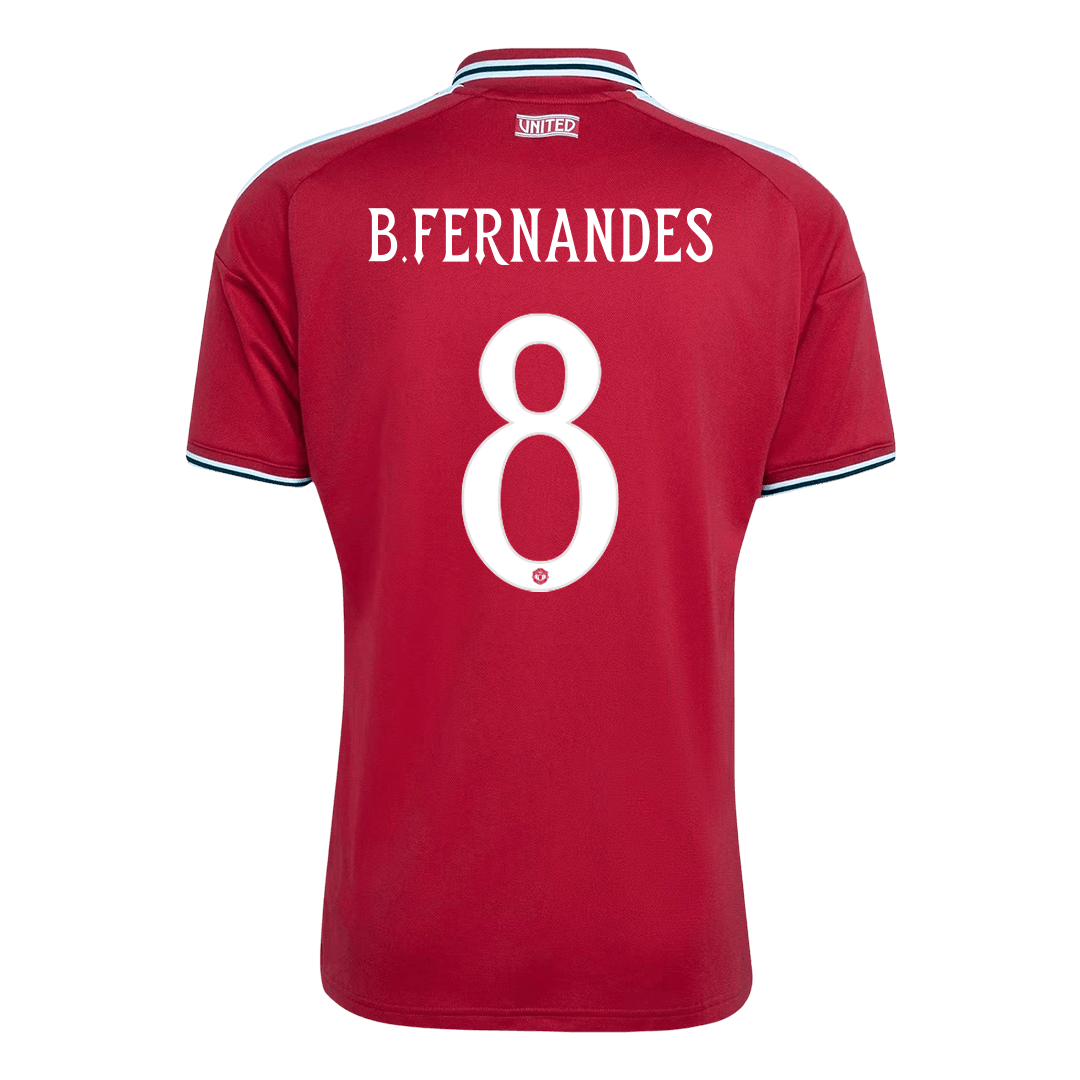B.FERNANDES #8 Manchester United Hazai Mez 2026/27 Piros
