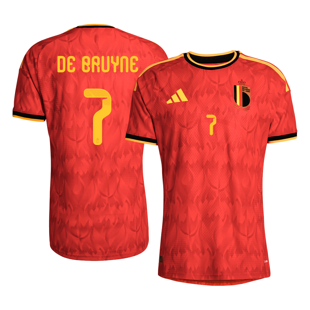 DE BRUYNE #7 Belgium Hazai Mez 2026 Piros