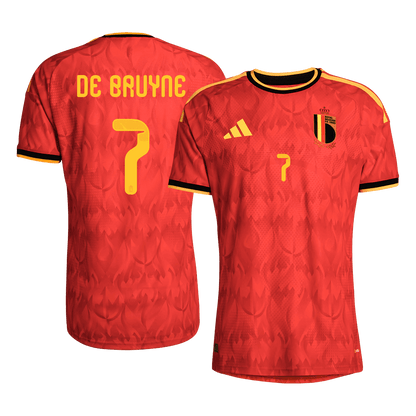 DE BRUYNE #7 Belgium Hazai Mez 2026 Piros