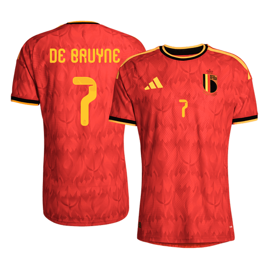 DE BRUYNE #7 Belgium Hazai Mez 2026 Piros