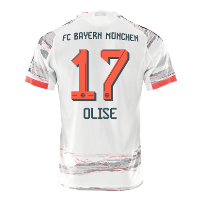 OLISE #17 Bayern Munich Játékos Idegenbeli Mez 2025/26 Fehér