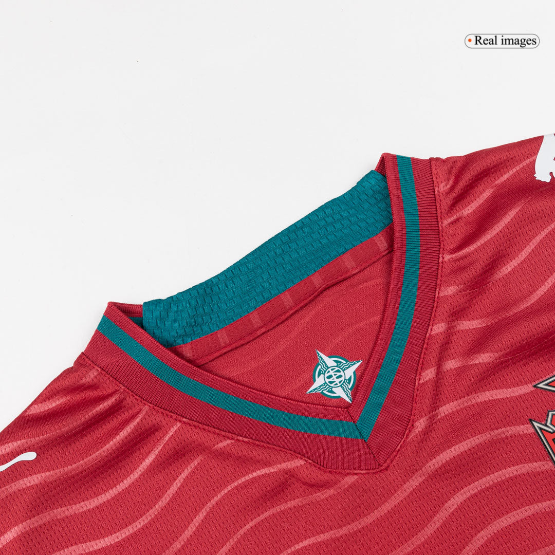 Portugália RONALDO #7 Gyerek Hazai Világbajnokság Mez Készlet(Mez+Nadrág) 2026 Piros