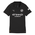 Női Manchester City Idegenbeli Futball Mez 2025/26 Fekete