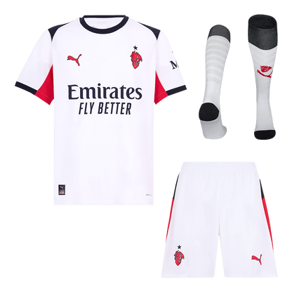 AC Milan Idegenbeli Mez Szett (Mez+Nadrág+Zokni) 2025/26 Fehér