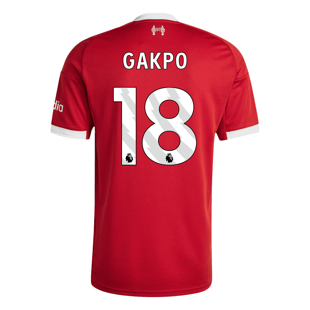 GAKPO #18 Liverpool Otthon Mez 2025/26 Piros