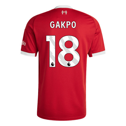 GAKPO #18 Liverpool Otthon Mez 2025/26 Piros
