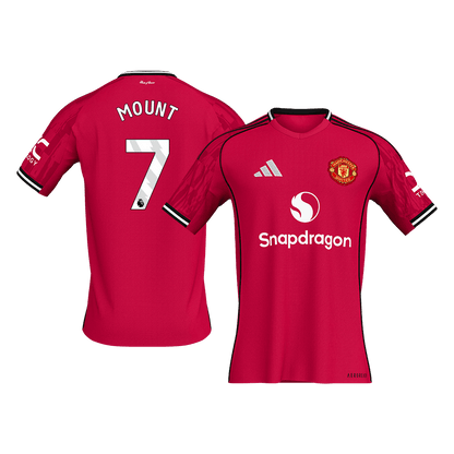 MOUNT #7 Manchester United Hazai Futball Mez 2025/26 Piros
