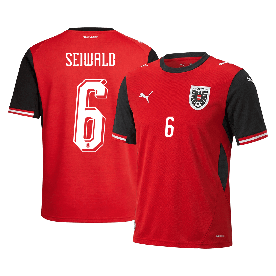 SEIWALD #6 Ausztria Hazai Mez Világbajnoki 2026 Piros